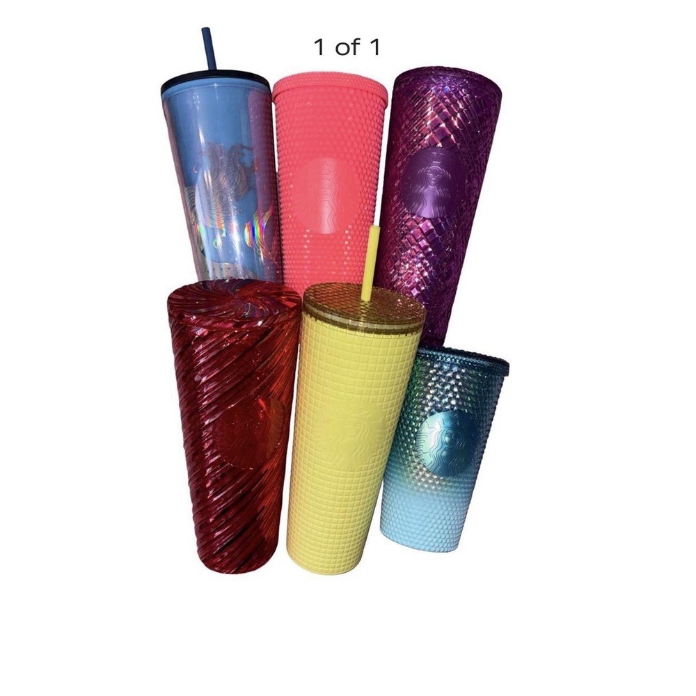 Starbucks Drink Tumbler Lot  - Five 24 ounce Tumblers & One 16 ounce tumbler
